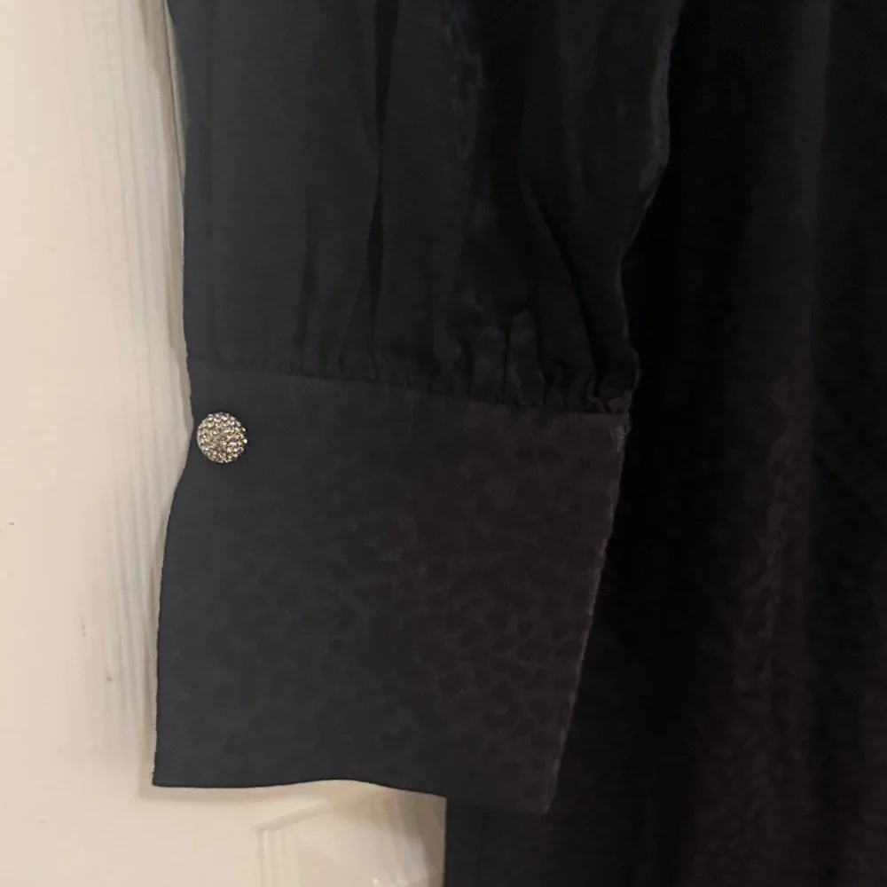 Kate Spade Elegant Black Jumpsuit with Front Tie